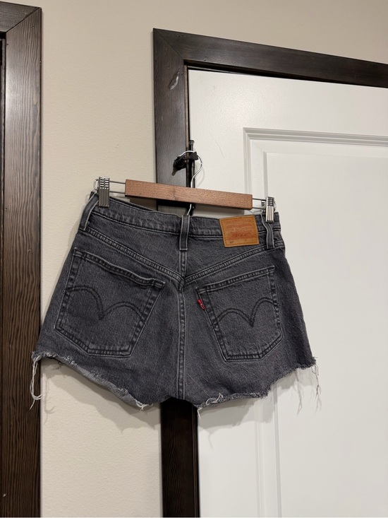 Levi's Pants - Levi's Gray Black Washed Denim Shorts